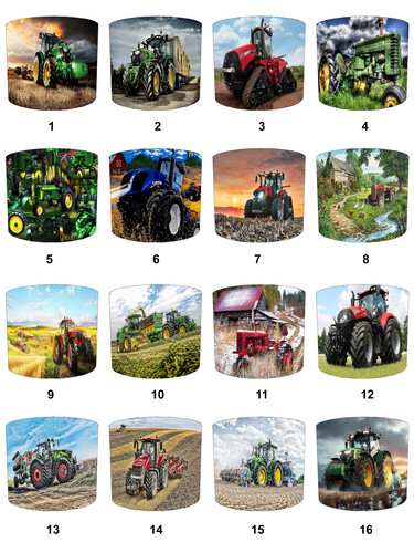 Ferme tracteurs abat jour - tracteurs,