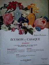 Parfum Ecusson & Casaque Paris - jean d'Albret - Publicité de 1958 - 1124
