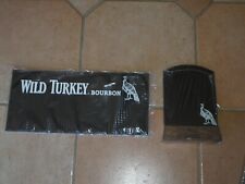 Ardoise + Tapis de bar whisky WILD TURKEY Kentucky bourbon whiskey / NEUF NEW
