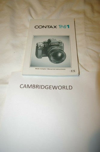 New contax instruction - contax,