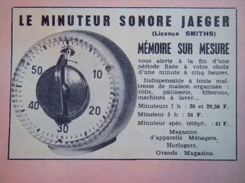 Publicité jaeger minuteur - jaeger,