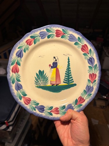 Assiette ancienne bretagne - assiette,
