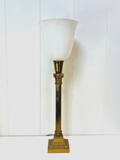 GRANDE LAMPE COLONNE EN BRONZE