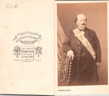 Pierre Petit, Paris, Homme, Franc-Maçon Vintage CDV albumen carte de visite CD