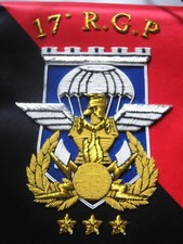 FANION (CANNETILLE) DU GENIE PARACHUTISTES 17° RGP LES EOD MINEX / NEDEX