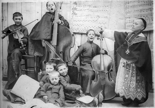 Groupe enfants 1900 - enfants,