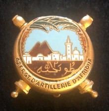 Insigne 62ème Régiment Artillerie d'Afrique AFN GUERRE ALGÉRIE Fab. DRAGO.