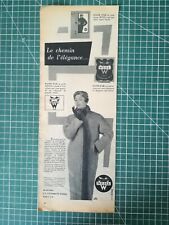 223 Publicité ancienne 1950 Manteau prêt à porter Weill