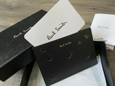 Porte-Cartes En Cuir Paul Smith Scarabées Iridescents Fabriqués En Espagne BNIB