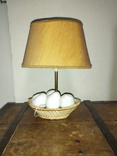 Lampe vintage en majolique