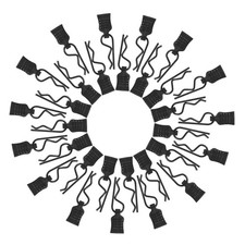 30pcs Clips de Carrosserie RC Clips RC Clips Carrosserie Voiture RC pour Trax...