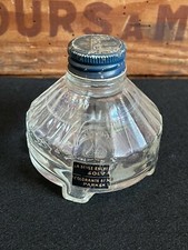 Ancien Encrier en verre Parker