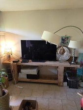 Ancien établi  bois massif