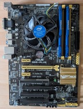 Motherboard carte-mère2 Asus B85-PLUS complète avec processeur et mémoire