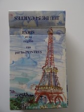 Jeu de 54 cartes  " Paris Et Sa Région vus par les Peintres" .Edit Dusserre