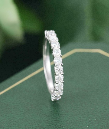 Bague demi éternité diamant - demi-éternité,