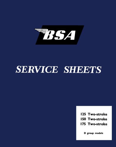Bsa bantam service - service, manuel