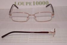 LUNETTES LOUPE DE LECTURE métal doré REF LOU 369 N°720