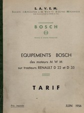 NOTICE  EQUIPEMENTS  BOSCH