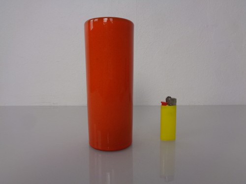 Orange vase céramique - orange,