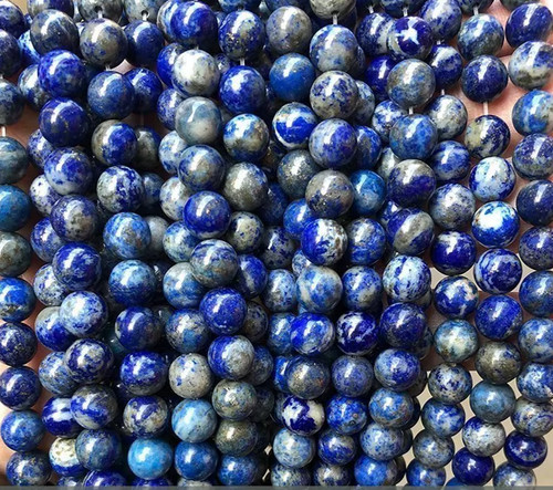 Lot perles 8mm lapis - 20,