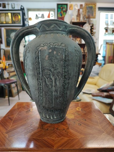 Ancien vase avec - , terre