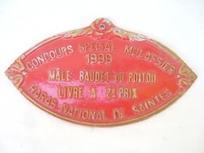  PLAQUE DE CONCOURS n° 9