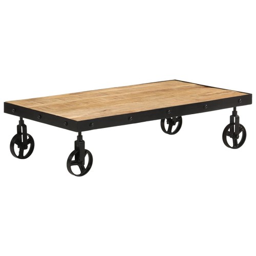 Table basse avec roulettes - basse,
