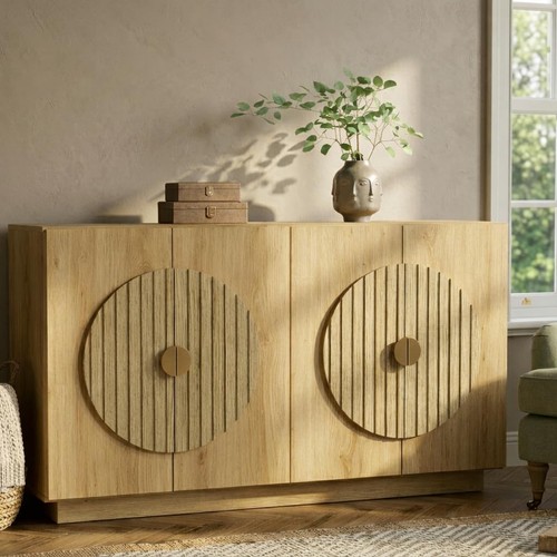 Fluted sideboard buffet - fluted,