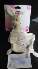 Doudou mouchoir chien bleu - mouchoir,