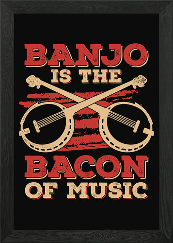 Banjo player bacon lover - banjo,