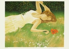 Yves GANNE DANS LE JARDIN 1975