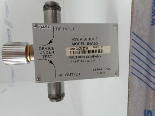 Anritsu wiltron 64a50 vswr - 64a50,