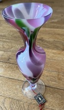 vase Soliflore véritable Opaline De Cristal Ancien