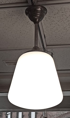Suspension opaline art déco - suspension,
