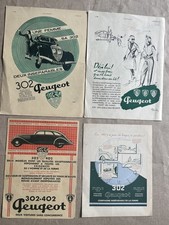 Peugeot 302. Publicités 1937