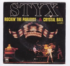 SP 45 TOURS STYX ROCKIN THE PARADISE A&M RECORDS AMS 9177 en 1981