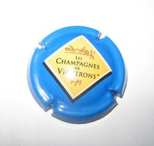 Capsule de Champagne Les Champagnes de Vignerons  bleue et jaune