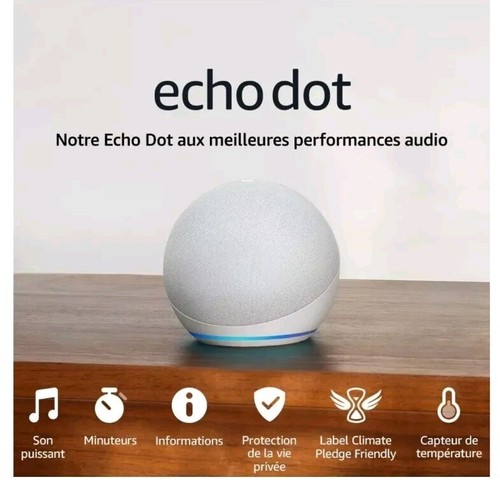 Amazon echo dot blanc 5ème - echo,