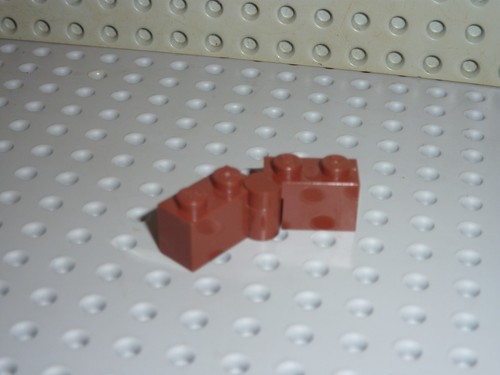 Lego redbrown hinge bricks - lego,