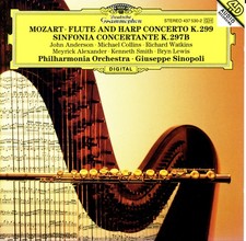 MOZART Flute & Harp Concerto Sinfonia Concertante SINOPOLI SMITH LEWIS  [CD] NM+