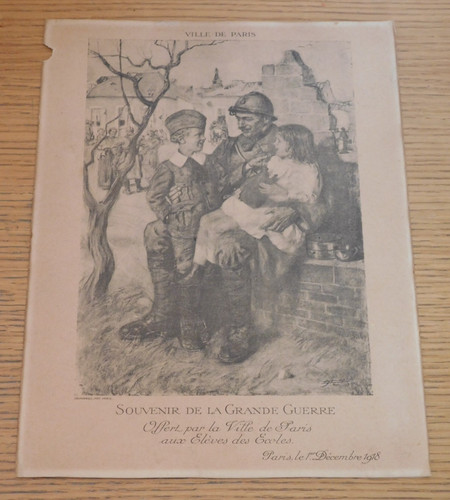 Paris ancien 1818 affiche - ancien,