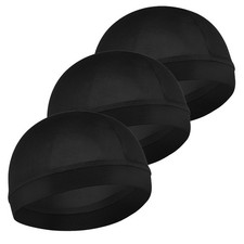 Nogeqi 3PCS Satin Wave Caps