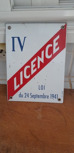 Plaque émaillée ancienne - émaillée,