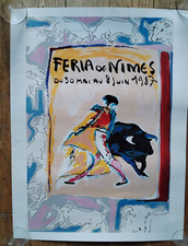 Affiche feria de Nimes 1987