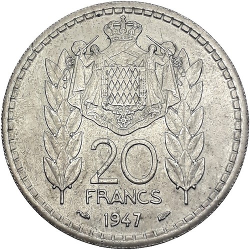 Monaco francs 1947 124 - monaco, 20
