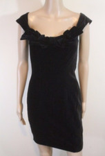 Robe Laura Ashley en Velours Noir Doublée T.XS US(S Fr) NEUVE