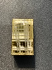 briquet dupont plaque or