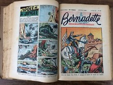 Genre Semaine Suzette : Revue BERNADETTE 1951 # 214 à 265 en reliure maison