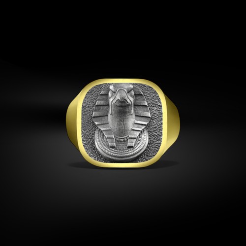 Bague chevalière homme dieu